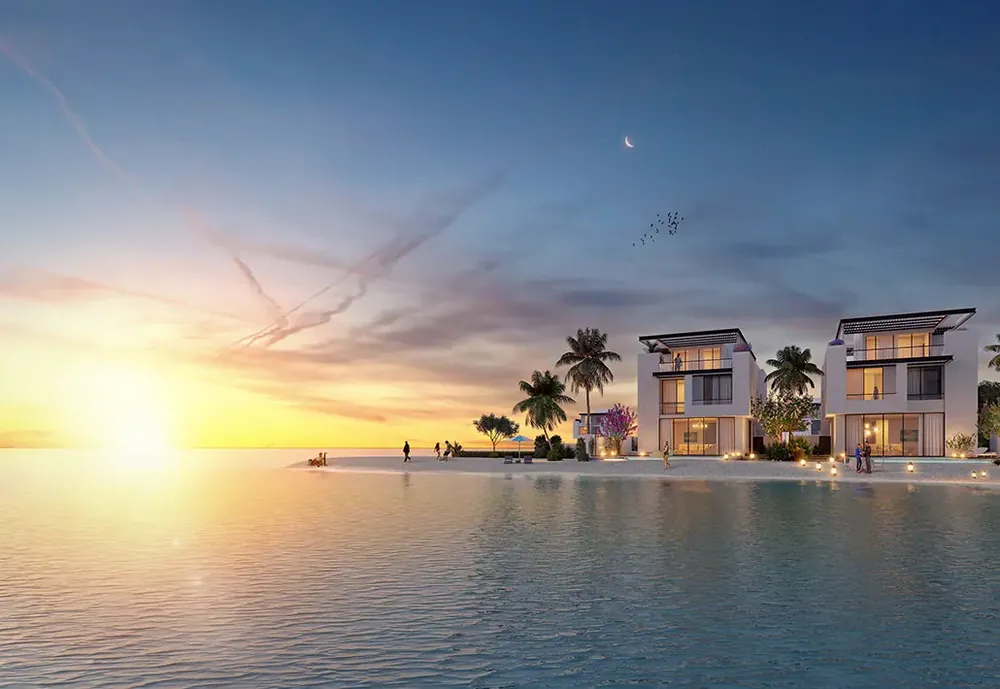 Sun Island, residences and surroundings