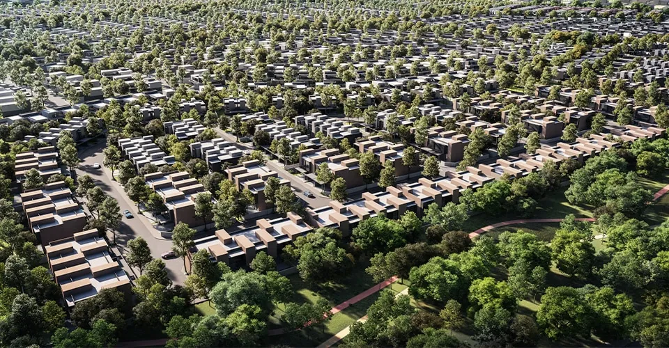 سيكويا في مسار، المساكن والمحيط