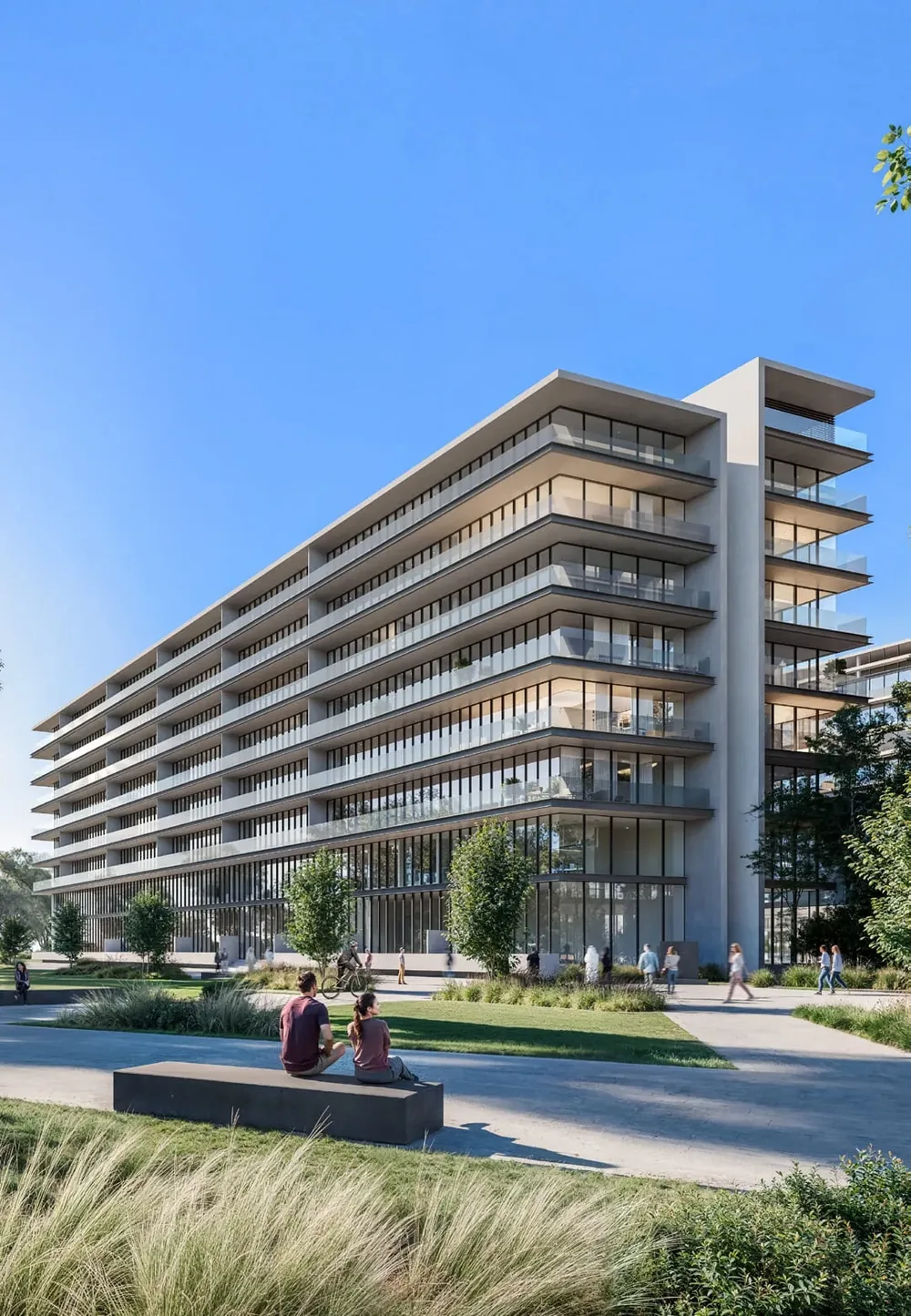 The Gate 6 at Aljada, residences and surroundings